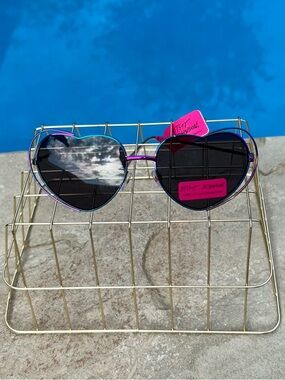 Betsy Johnson Heart-Shaped Sunglasses
